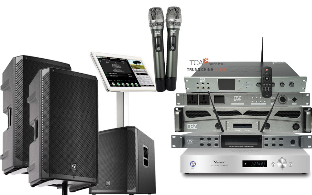 Dàn Âm Thanh KARAOKE Giải Trí: LOA Electro-Voice, Micro DBZ CH3